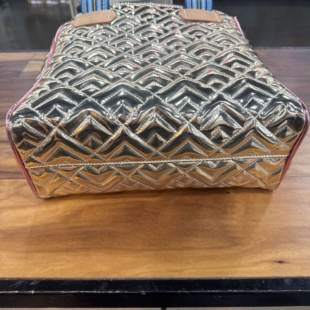 CONSUELA,NEW EVADNEY TOTE RETAIL $255,GOLD