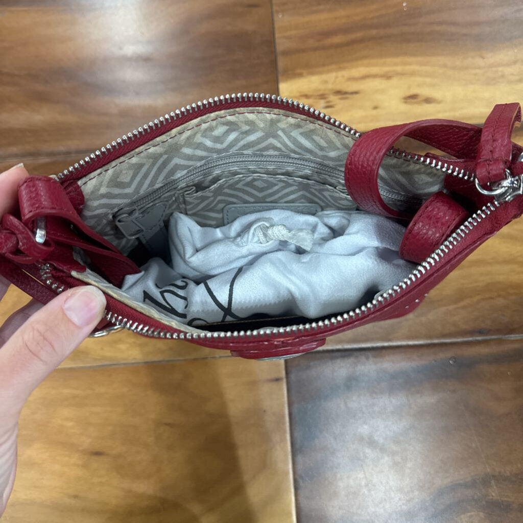 BRIGHTON,NEW BRIGHTON CROSSBODY RETAIL $195,RED
