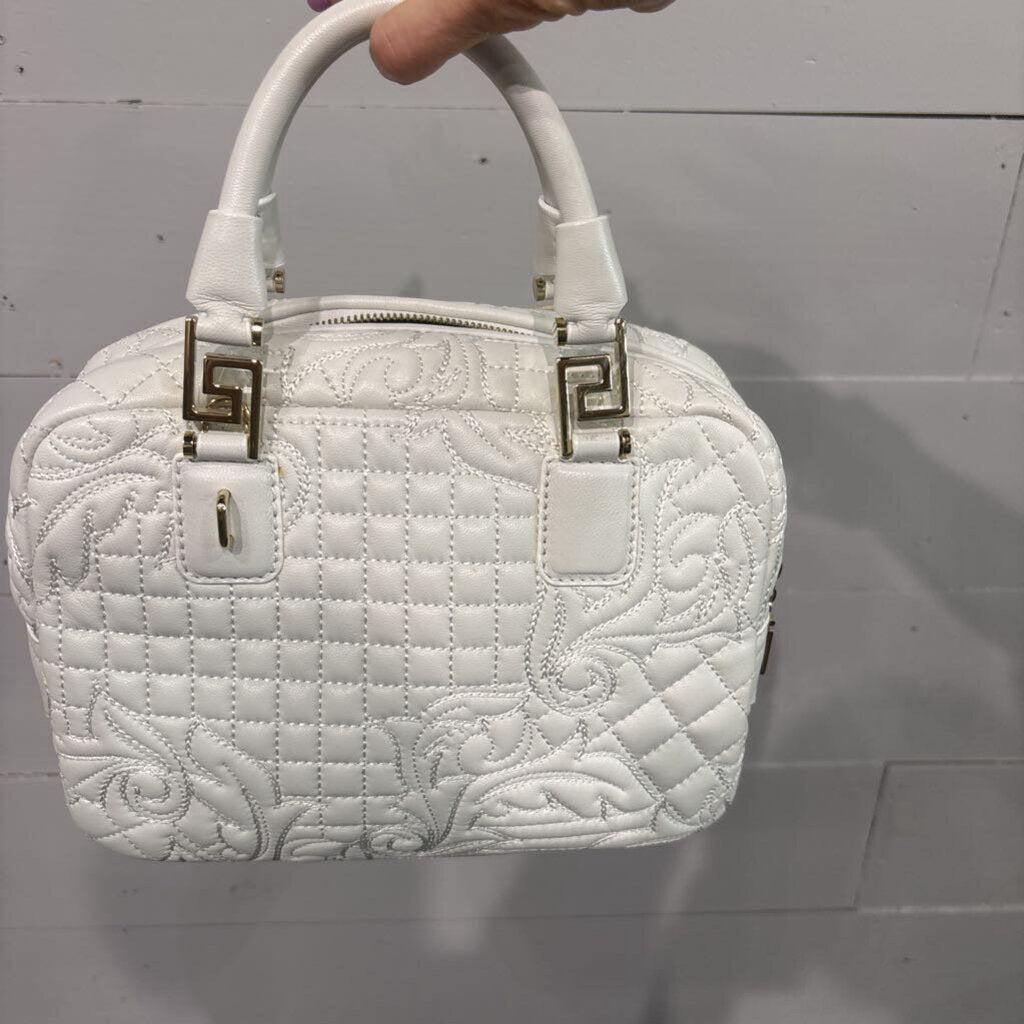 Versace,NEW VERSACE DEMETRA HANDBAG ,WHT