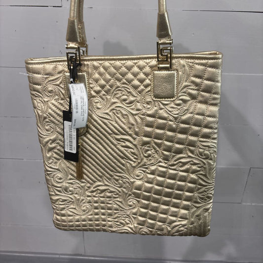 Versace,VERSACE VANITAS TOTE RETAIL $1995,GOLD
