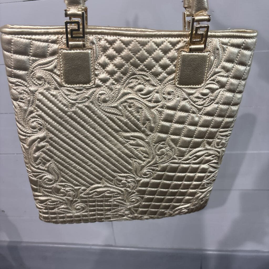 Versace,VERSACE VANITAS TOTE RETAIL $1995,GOLD