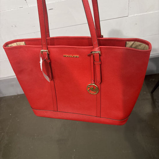 MICHAEL KORS,MK TOTE,RED