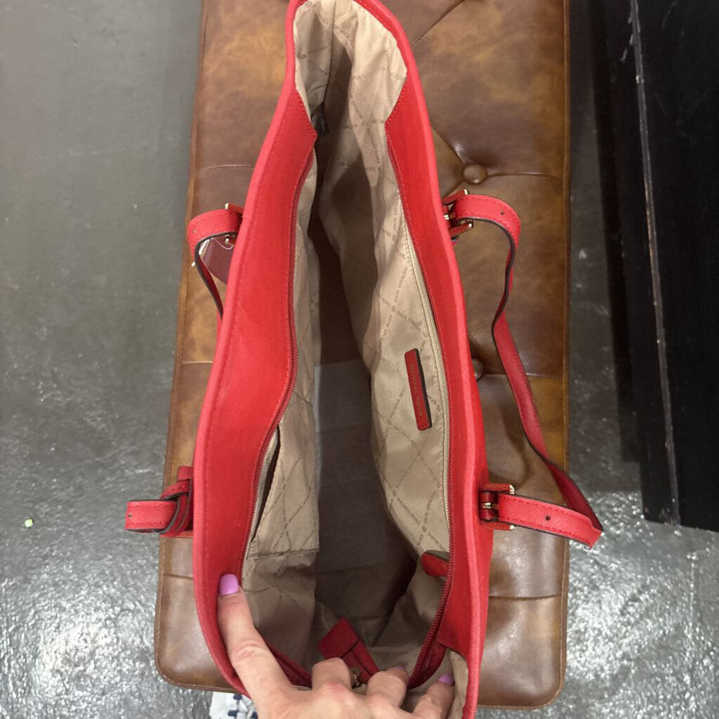 MICHAEL KORS,MK TOTE,RED