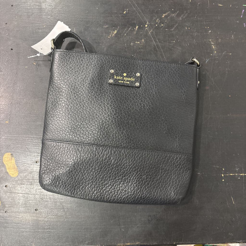 KATE SPADE,LEATHER CROSSBODY,BLK