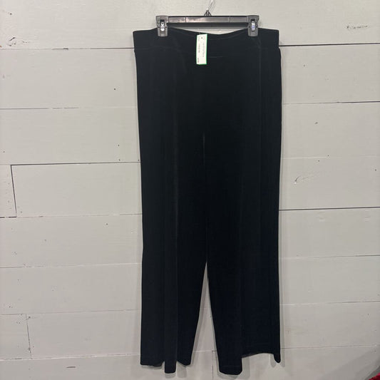 SLIM STATION,*VELVET PANT,BLK,XL