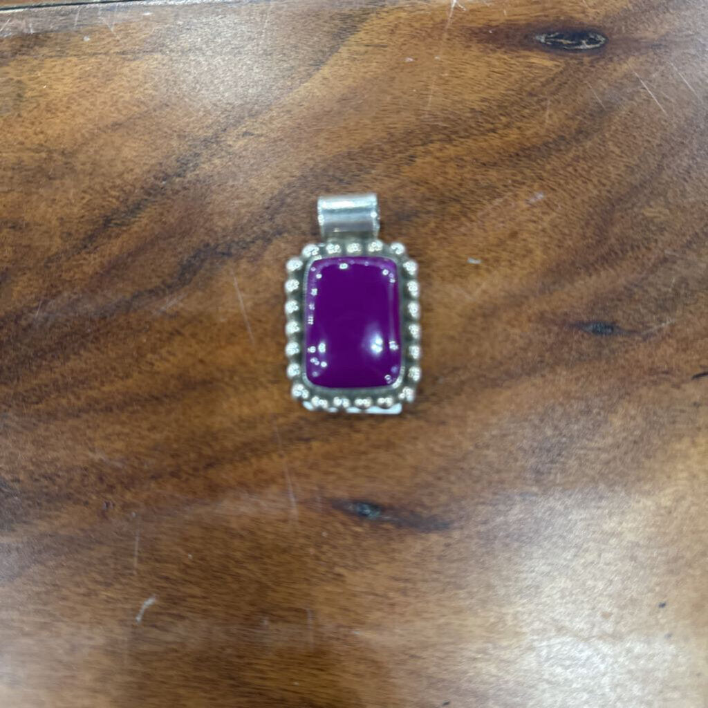 NATIVE PENDANT ,PUR SILVER