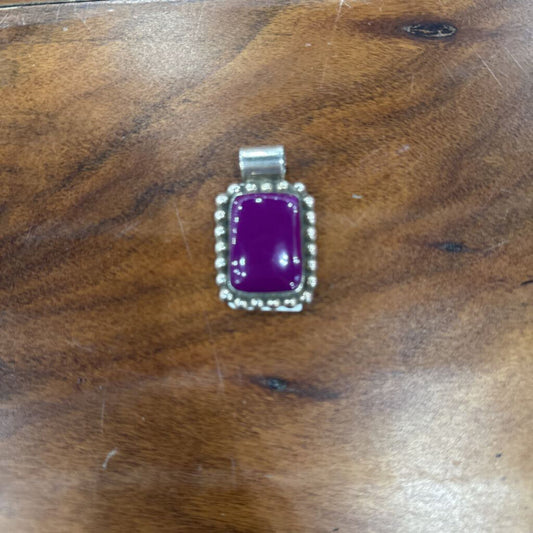 NATIVE PENDANT ,PUR SILVER