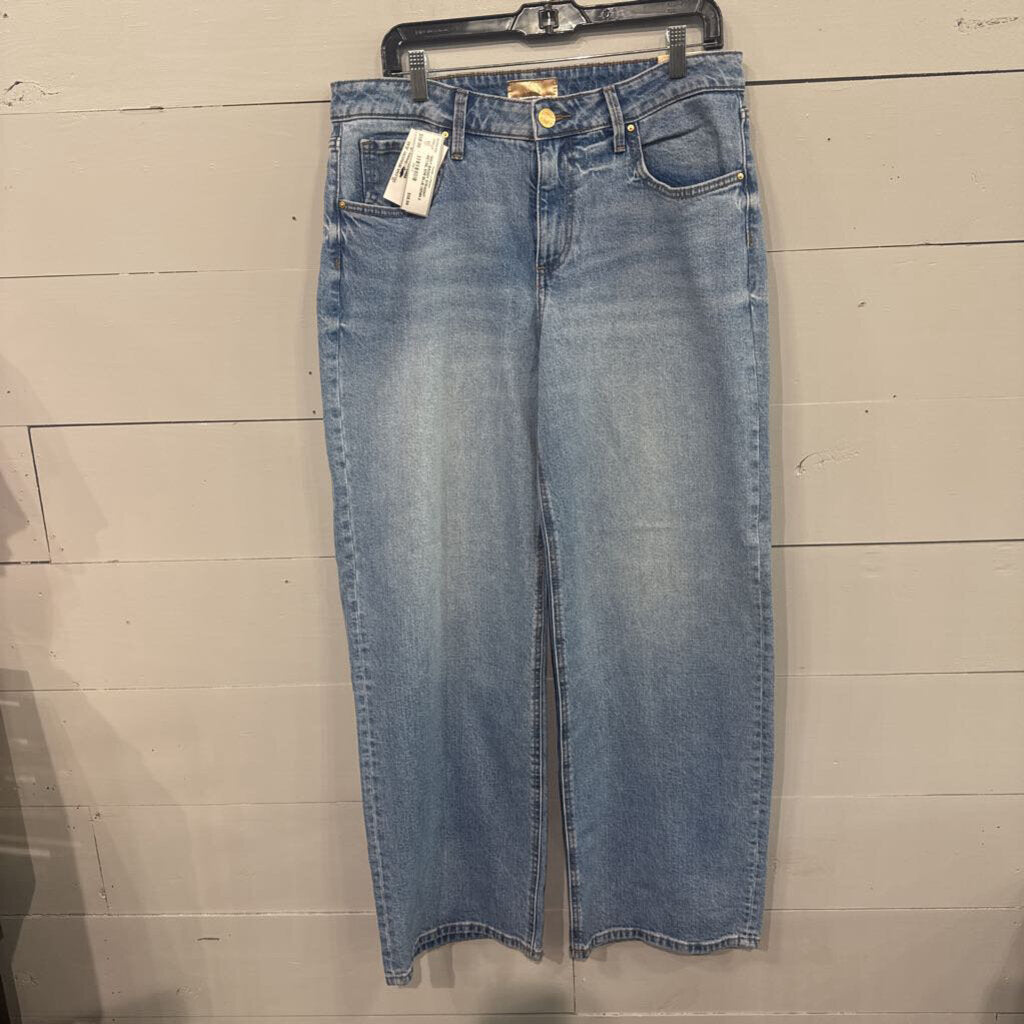KUT,NWT BAGGY STRAIGHT RETAIL $119,BLUE DENIM,8