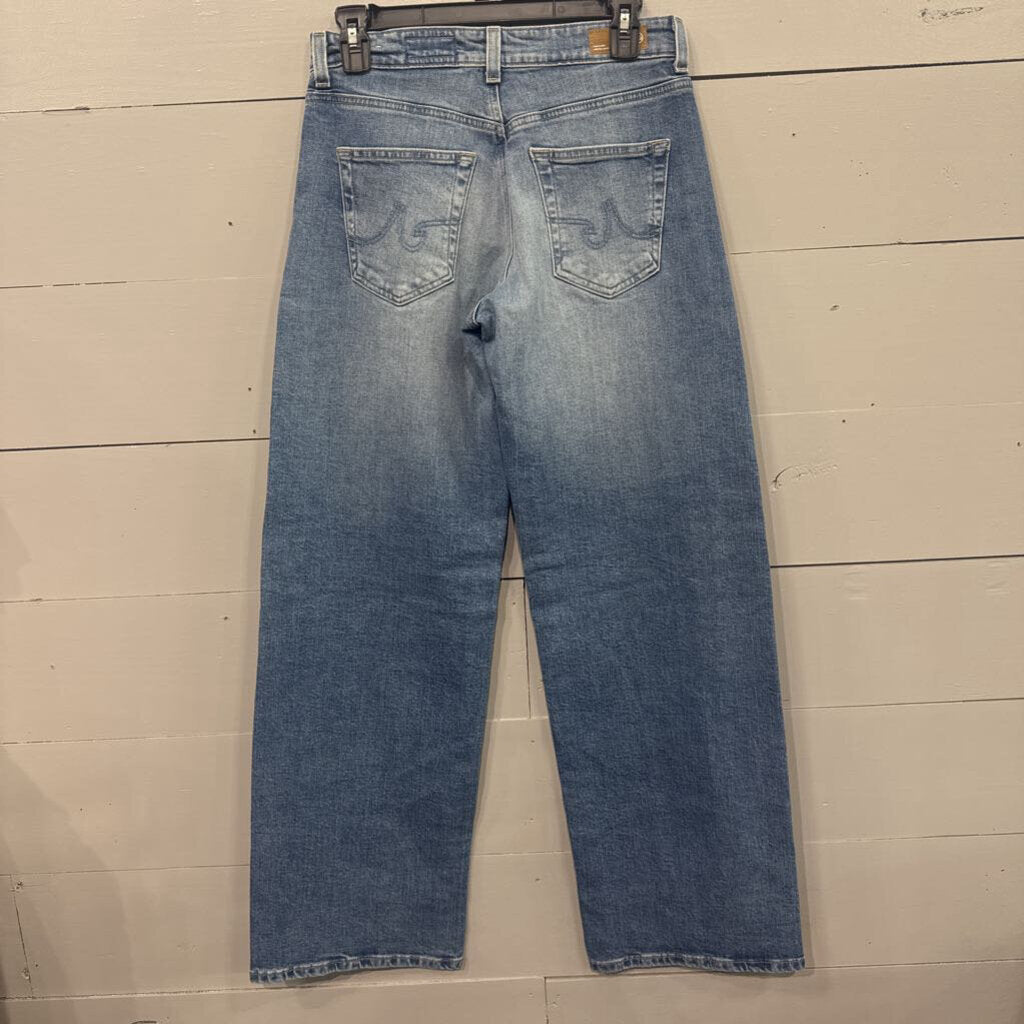 AG DENIM,NWT DENIM BARREL WIDELEG RETAIL $235,BLUE,25