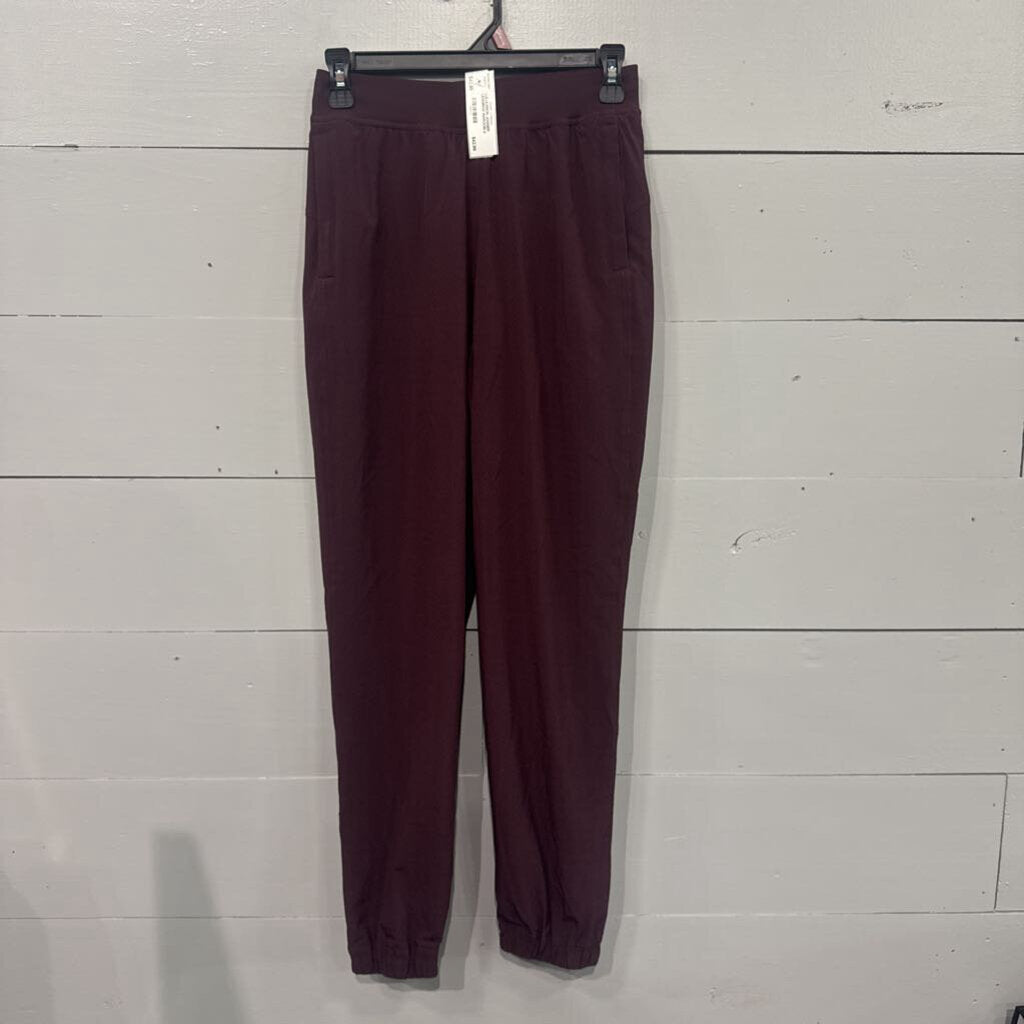 LULUEMON,LULULEMON JOGGER LEGGINGS,MAROON,4