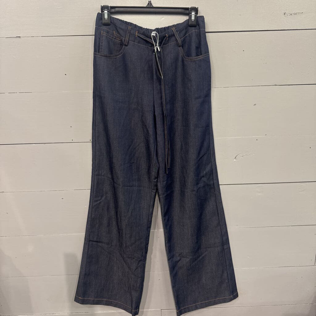 EDIT BY NINE,NWT SOFT DENIM PANT ,BLUE,L