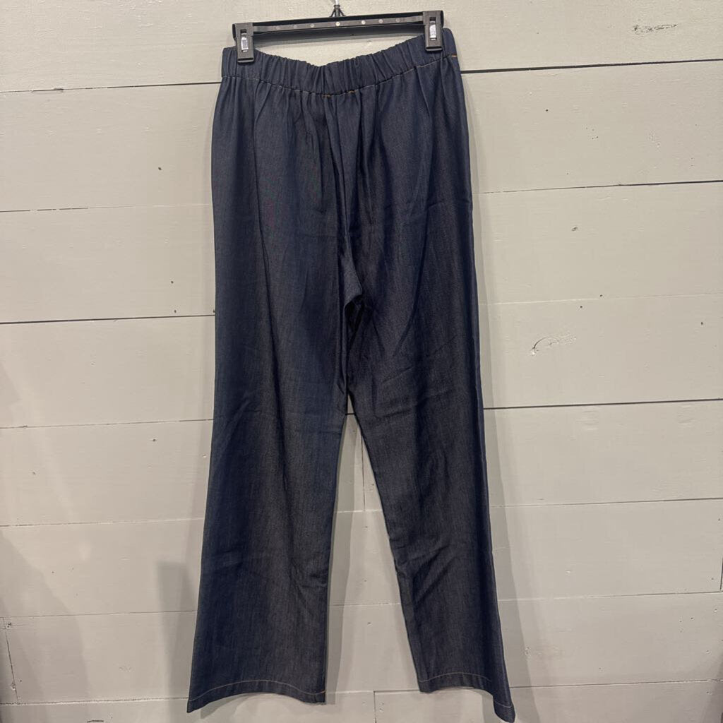 EDIT BY NINE,NWT SOFT DENIM PANT ,BLUE,L