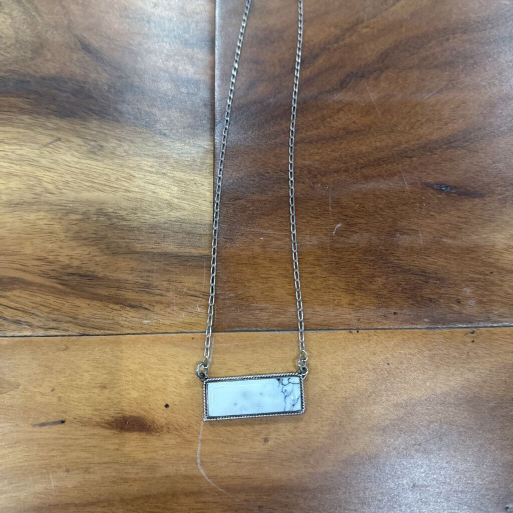 STERLING SILVER, NECKLACE PENDANT ,WHT SILVER