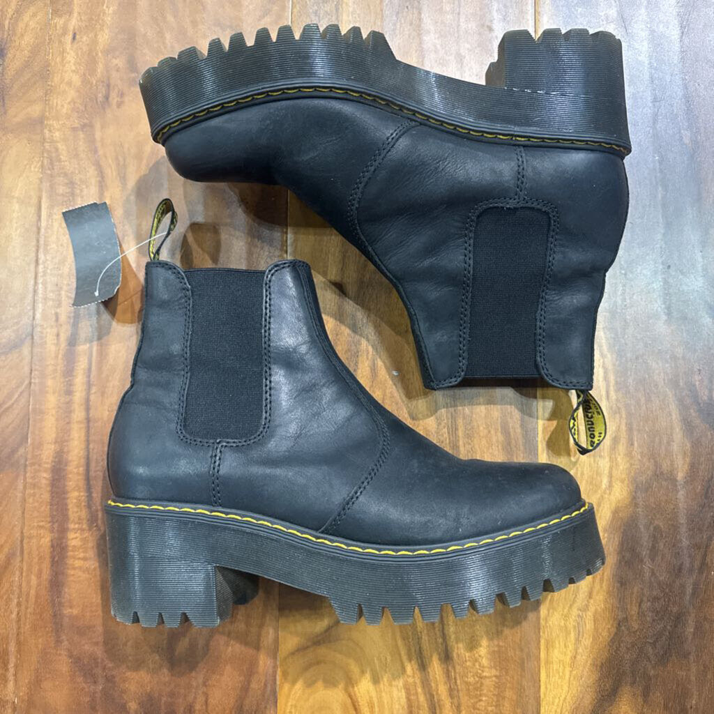 DOC MARTENS,PLATFORM DOC BOOT,BLK ,9