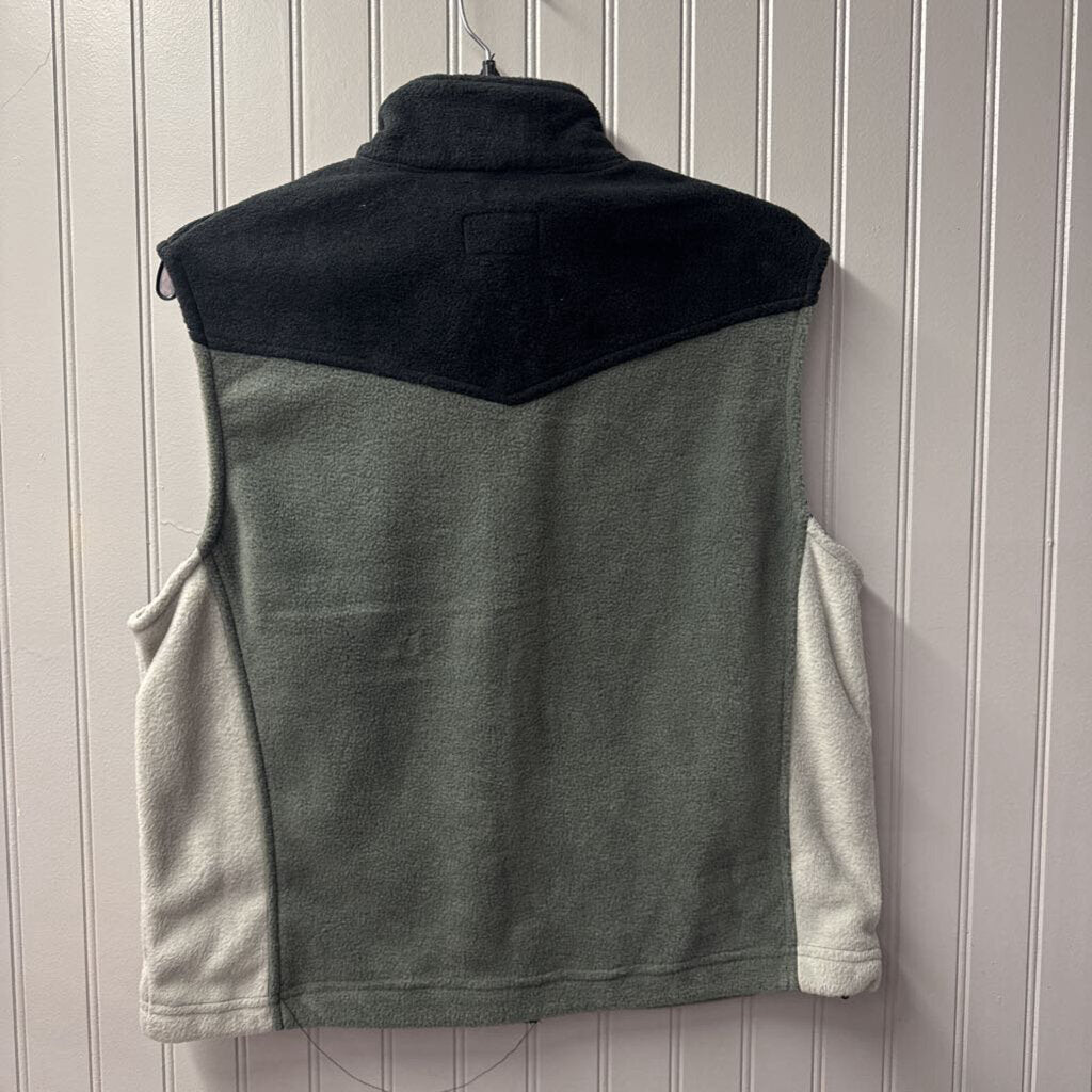 FLEECE VEST ,GRY