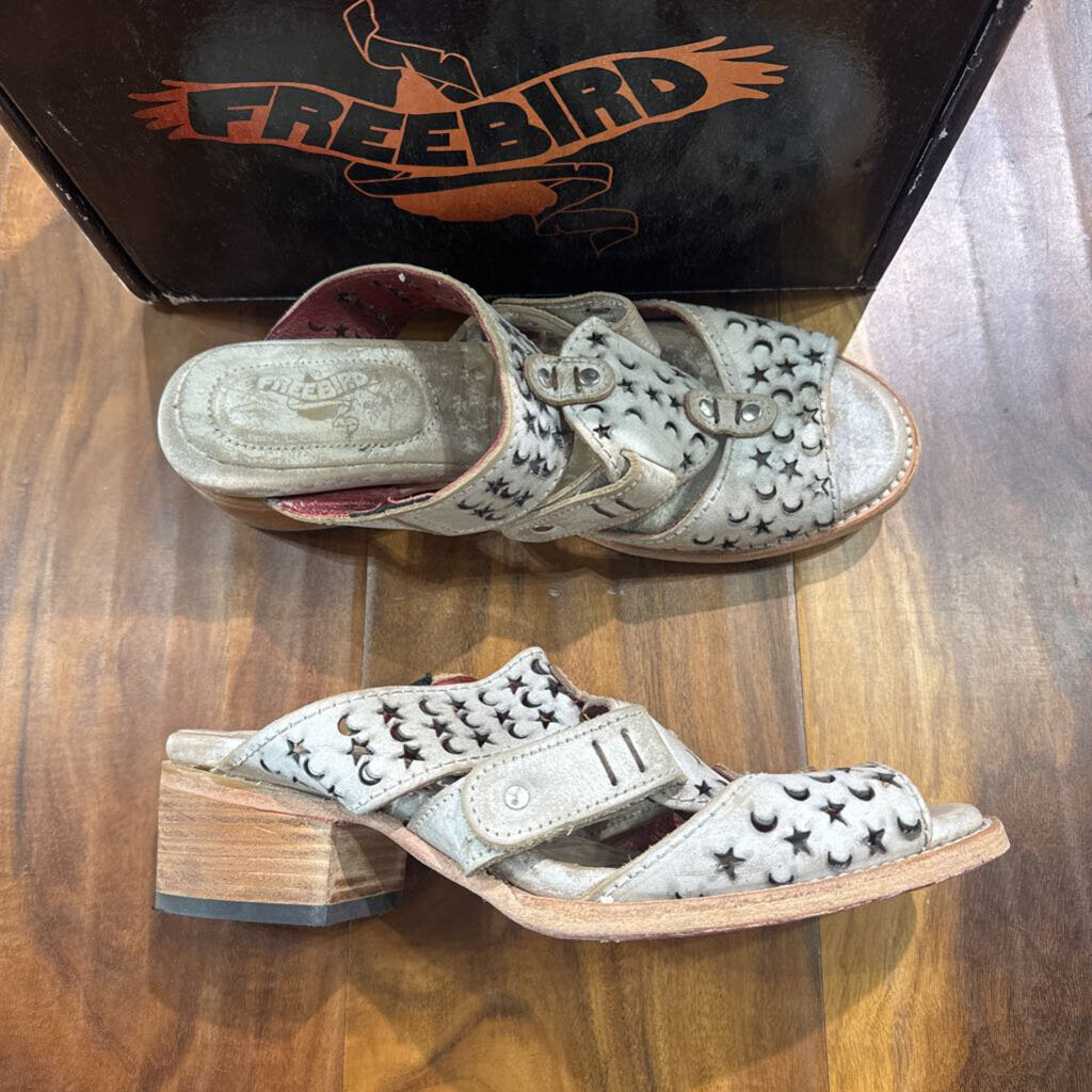 FREE BIRD,FB MOONSTAR MULE HEEL ,WHEAT ,10