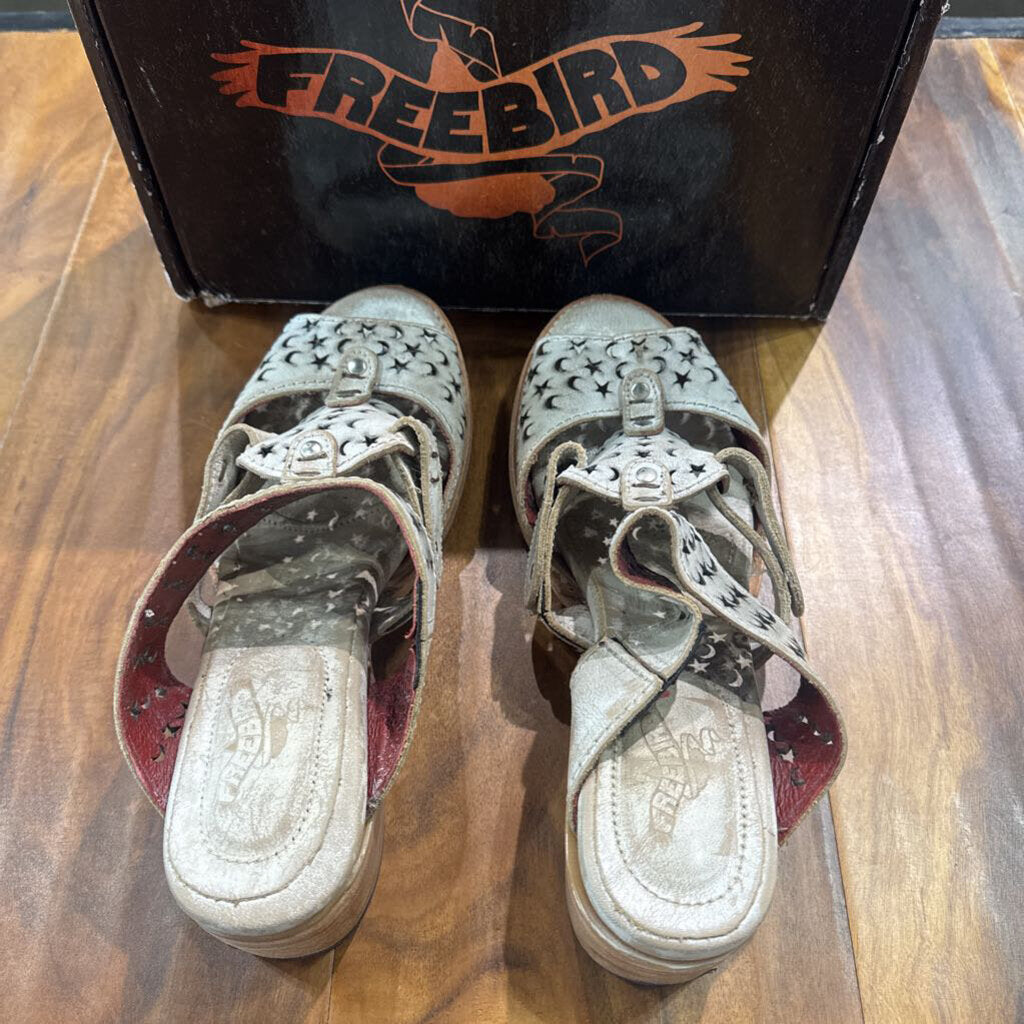FREE BIRD,FB MOONSTAR MULE HEEL ,WHEAT ,10