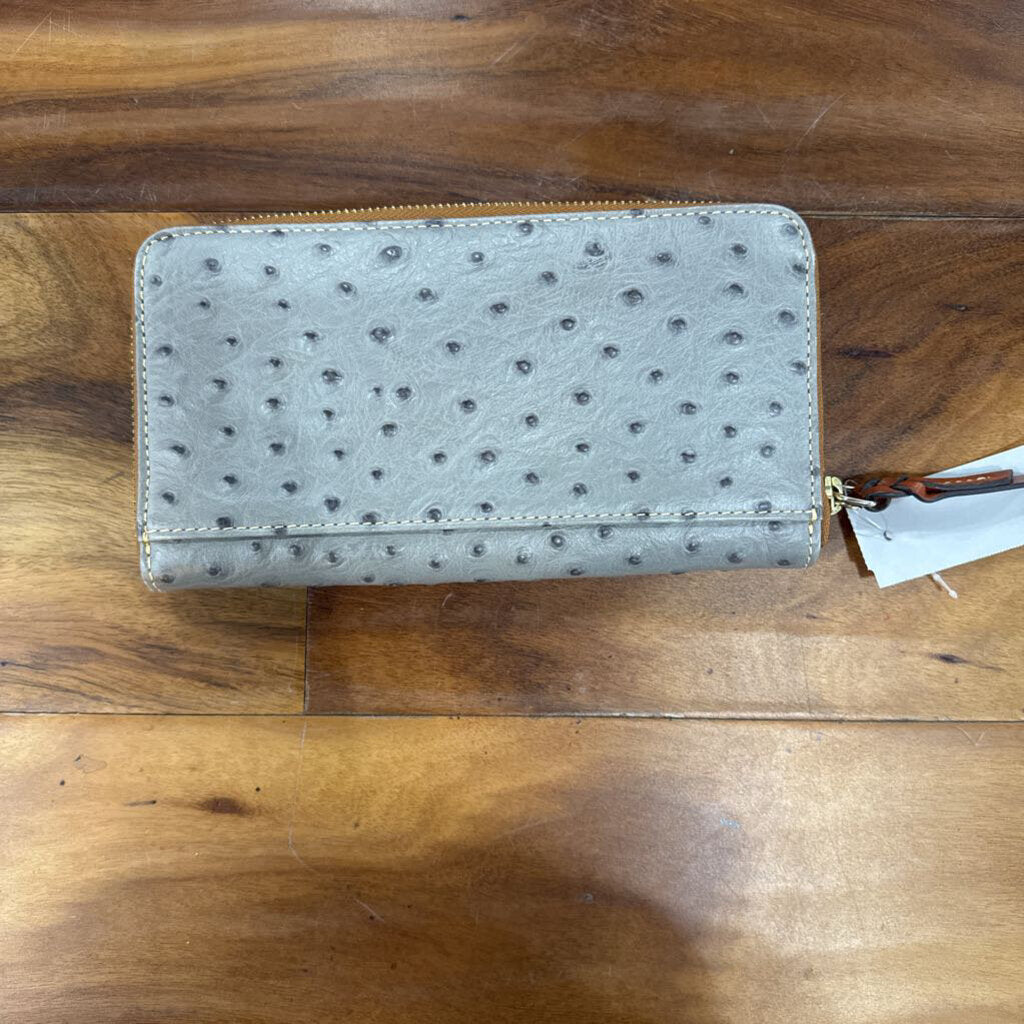 DOONEY & BOURKE,CROC WALLET,GRAY