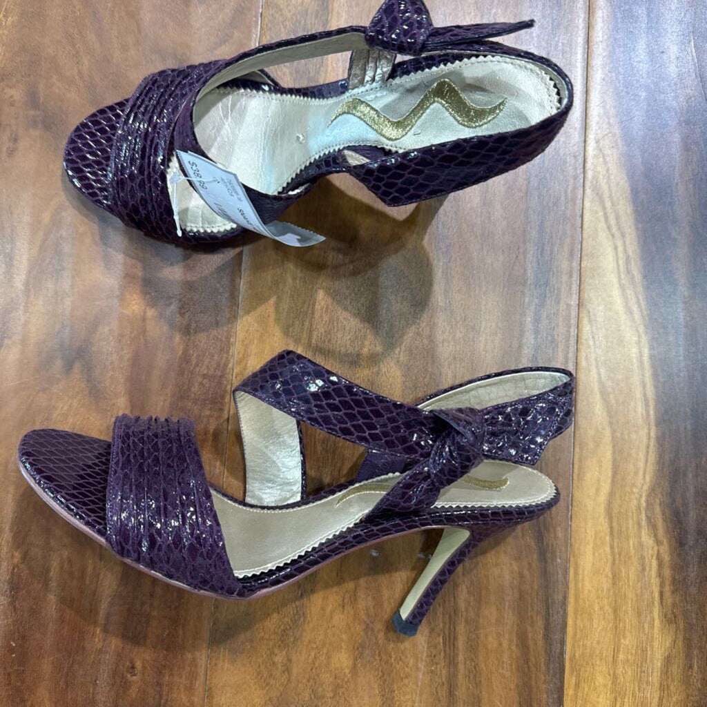 NINA,SNAKE HEEL ,PUR,6