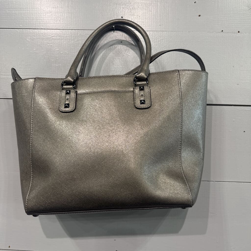 MICHAEL KORS,MK TOTE,METALLIC