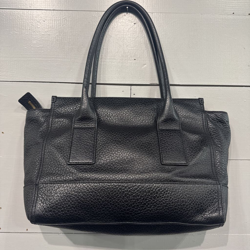 KATE SPADE,KS LEATHER TOTE,BLK