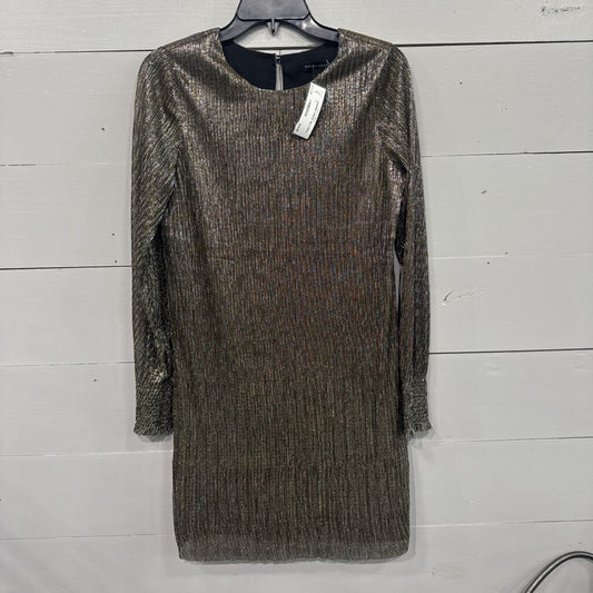 BANANA REPUBLIC,SHIMMER DRESS ,BLK GOLD ,4