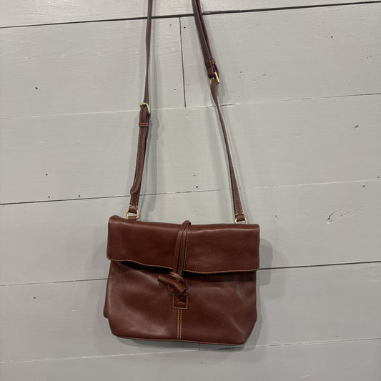 DOONEY & BOURKE,NEW DB LEATHER CROSSBODY RETAIL $378,BRWN
