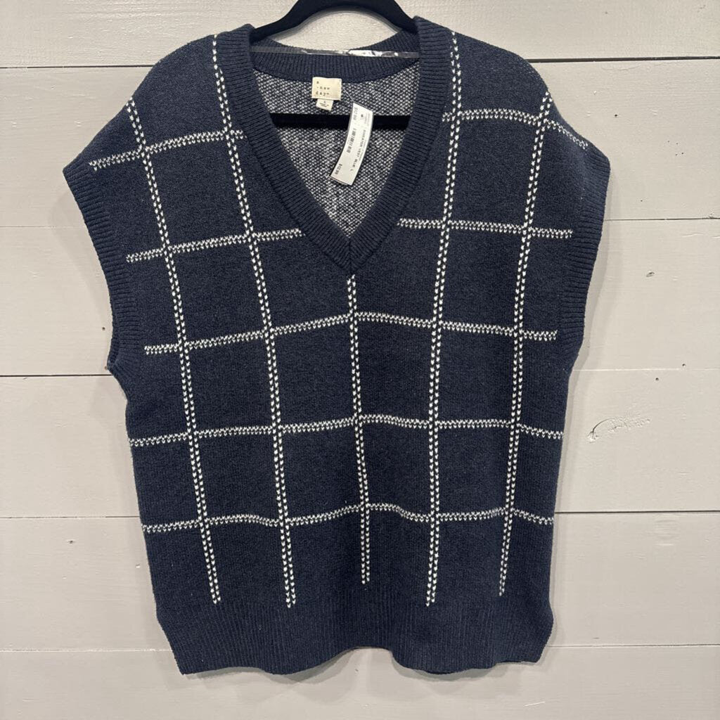 A NEW DAY,SWEATER VEST ,BLUE ,L