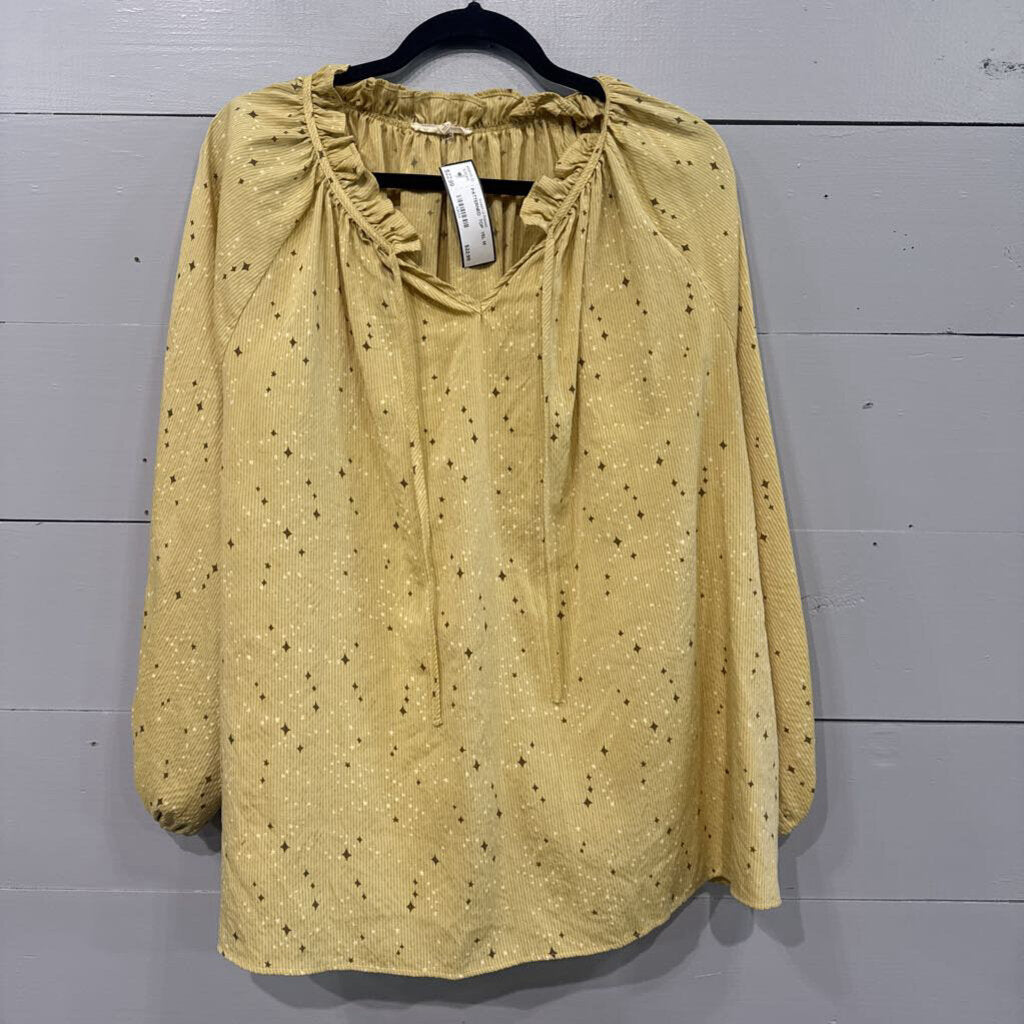 EASEL, PATTERNED TOP ,YEL,M