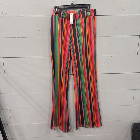 CRAZY TRAIN,STRIPE PANT ,MULTI,XL