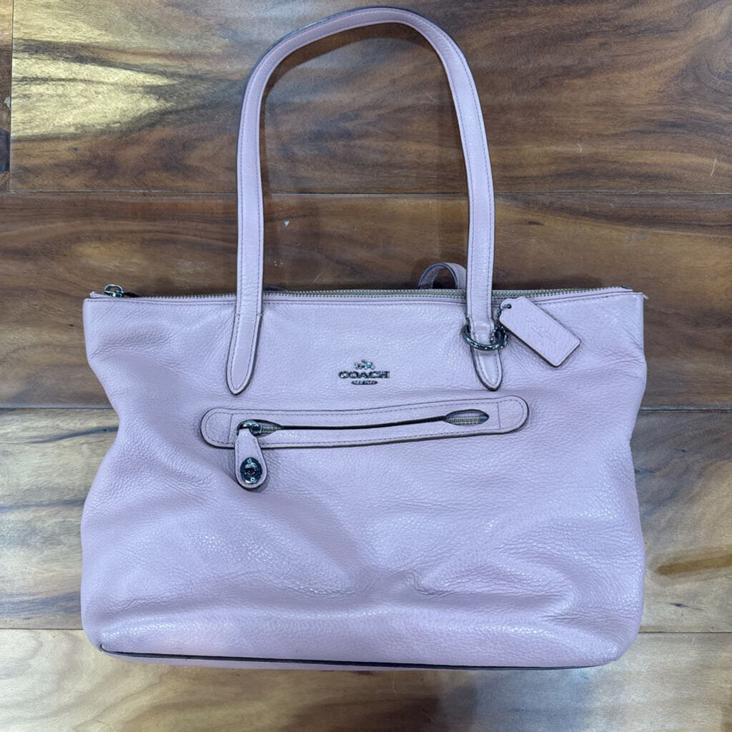 COACH,SHOULDER TOTE HANDBAG,ROSE