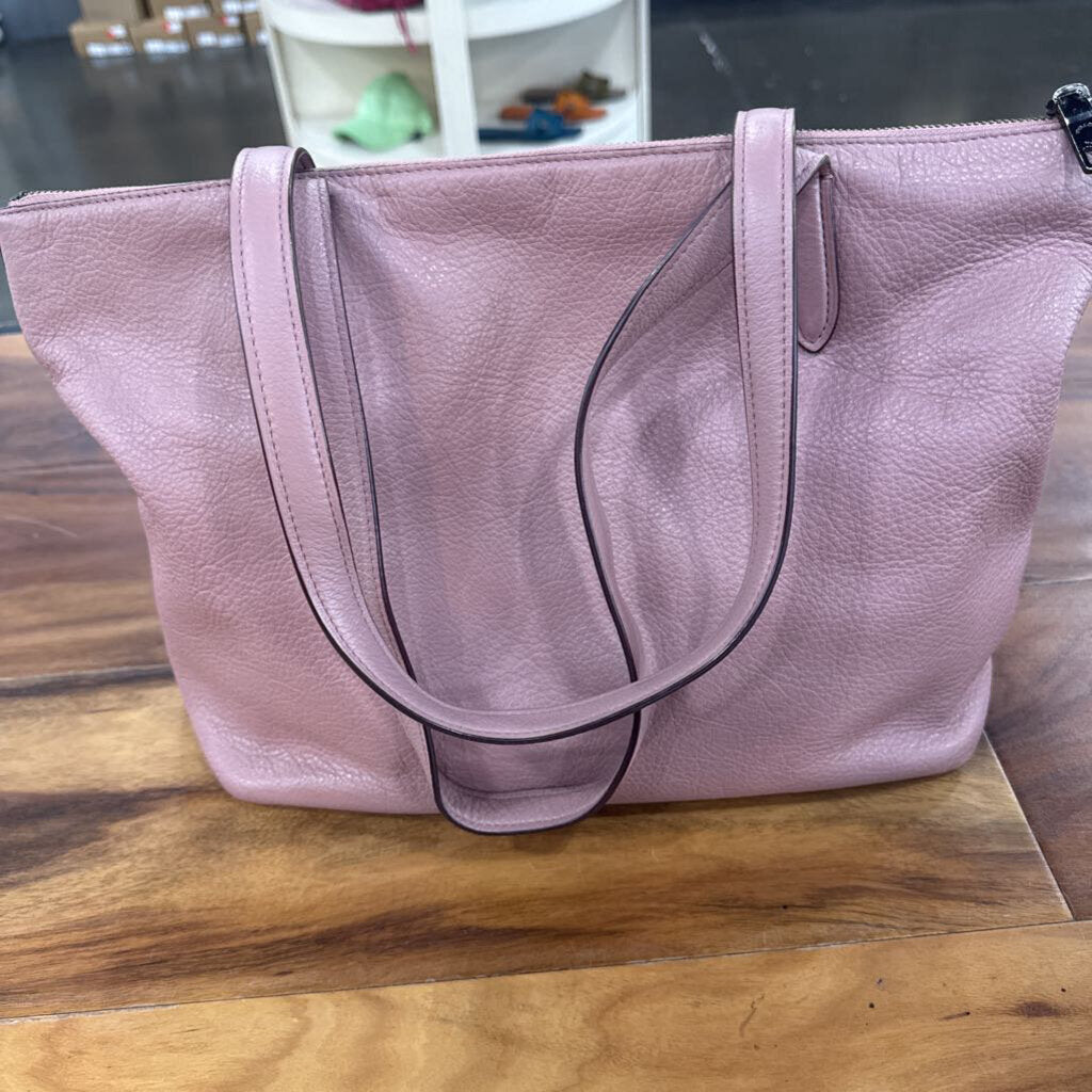 COACH,SHOULDER TOTE HANDBAG,ROSE
