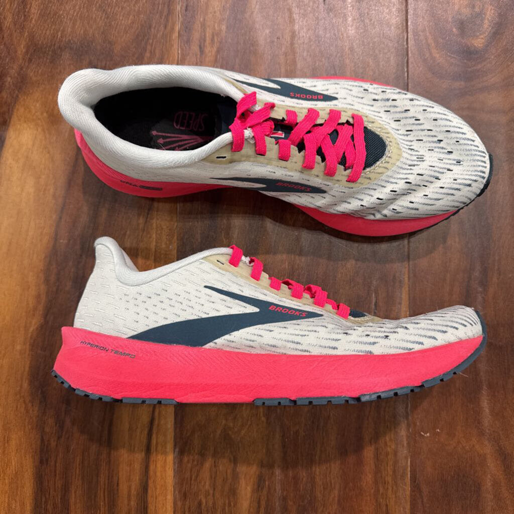 BROOKS,BROOKS SNEAKER,NVY PINK WHT ,7.5