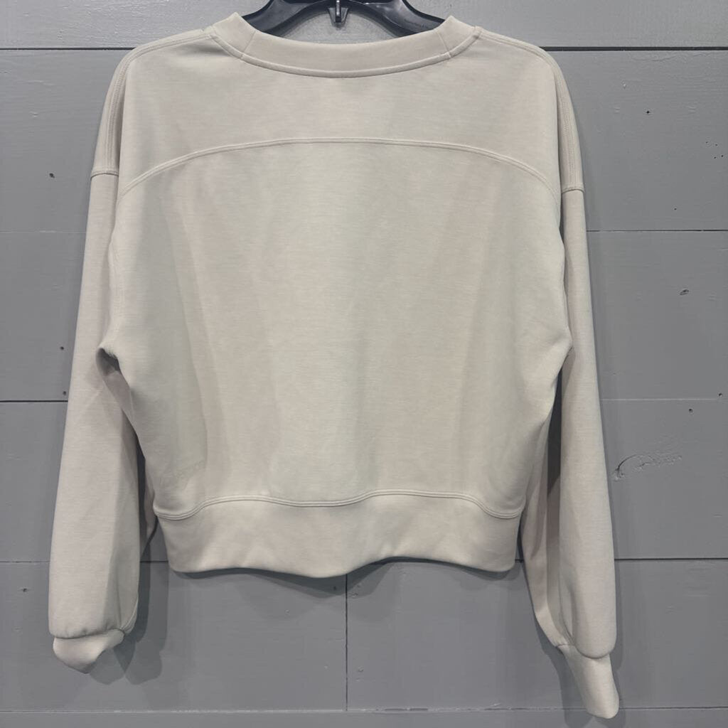 LULU CREWNECK SWEATER ,TAN,M