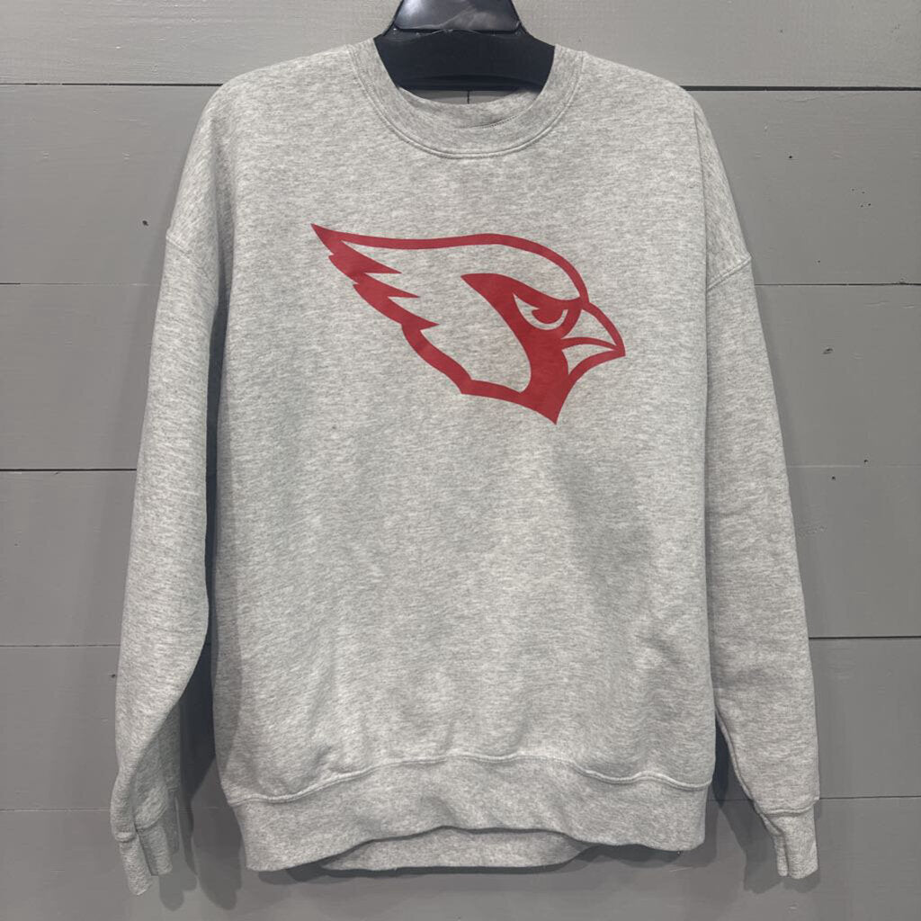 CARDINALS CREWNECK SWEATER ,GRY RED ,XL