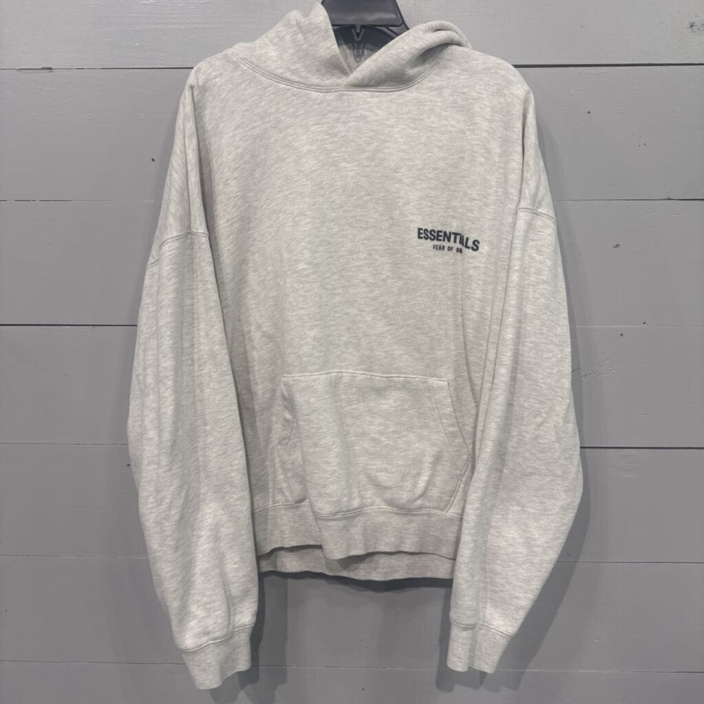 ESSENTIALS,ESSENTIALS HOODIE SWEATER ,GRY,L