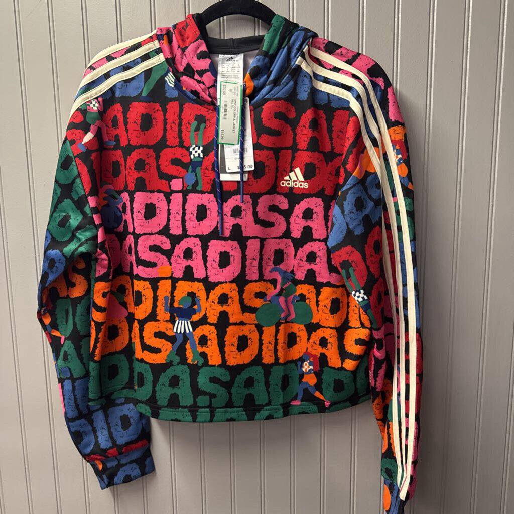 ADDIDAS,NWT COLORFUL JACKET,MULTI,L