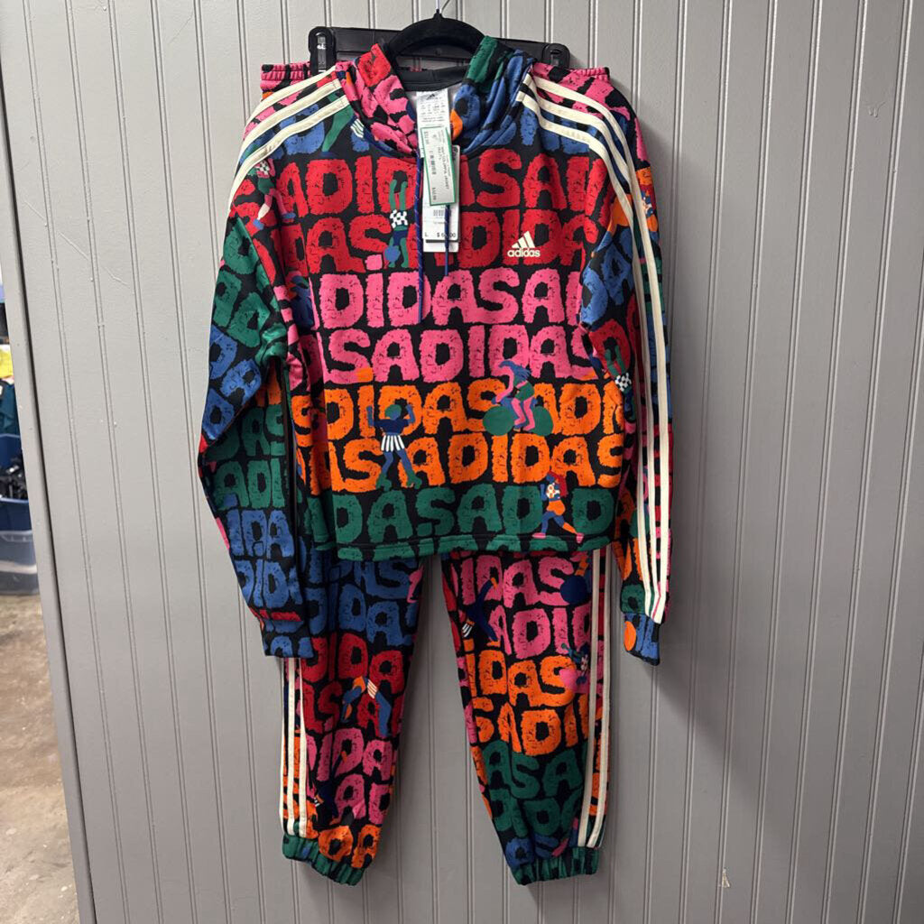 ADDIDAS,COLORFUL JOGGER PANTS,MULTI,L