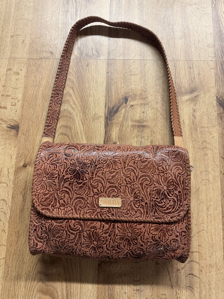 CONSUELA,NWT SALLY CROSSBODY RETAIL $325,BRN