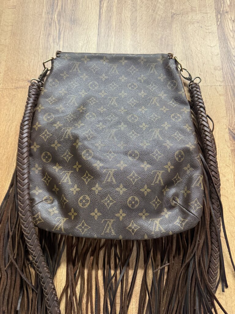Louis Vuitton,AUTHENTIC LV BOHO FRINGED CROSSBODY ,BROWN & TURQUOISE