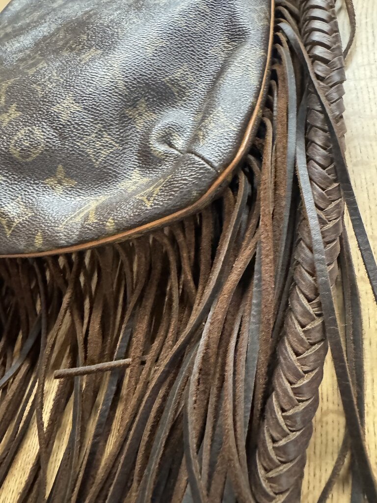Louis Vuitton,AUTHENTIC LV BOHO FRINGED CROSSBODY ,BROWN & TURQUOISE