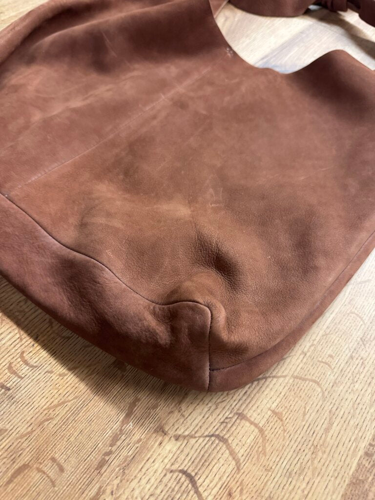 ABLE,Leather SHOULDERBAG,BROWN