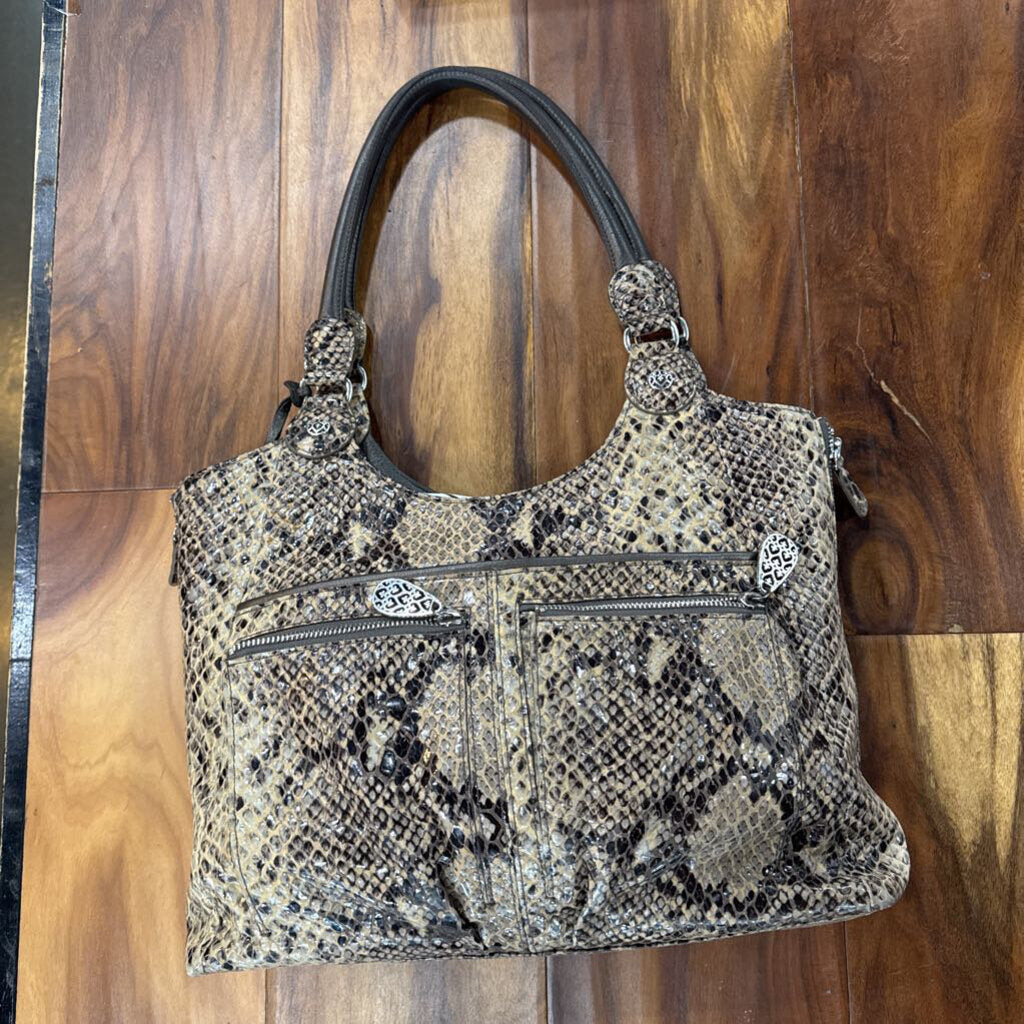BRIGHTON,BRIGHTON SNAKESKIN ,TAN GRY