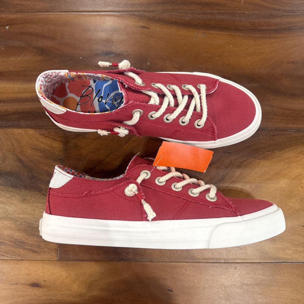 BLOWFISH,SLIPON SNEAKER ,RED WHT ,7.5