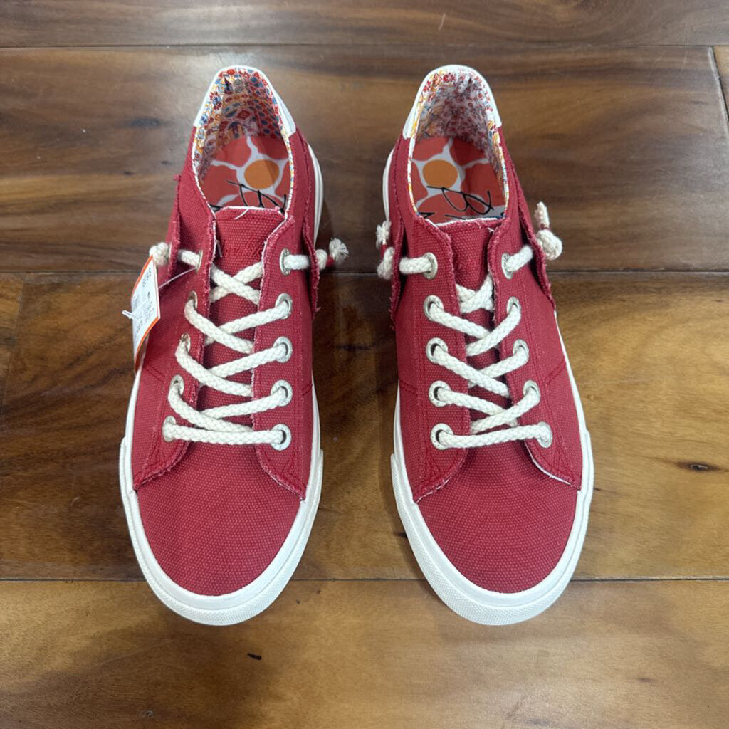 BLOWFISH,SLIPON SNEAKER ,RED WHT ,7.5