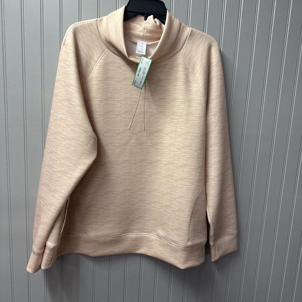 MOCK NECK SWEATSHIRT,TAN,18/20