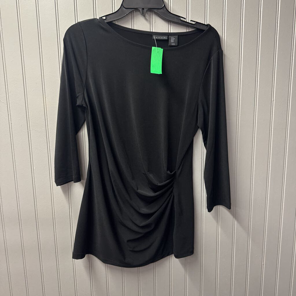 TAHARI,BASIC TOP ,BLK ,M