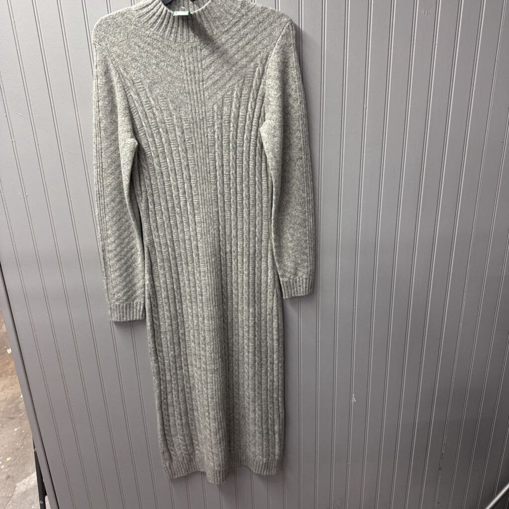 TAHARI,SWEATER DRESS,GRY ,M