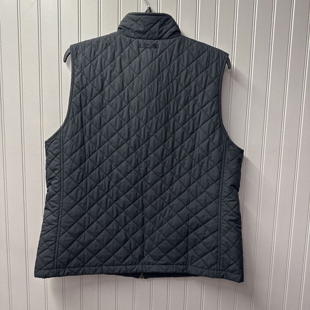LANDS END,PUFF VEST JACKET ,BLK,LG
