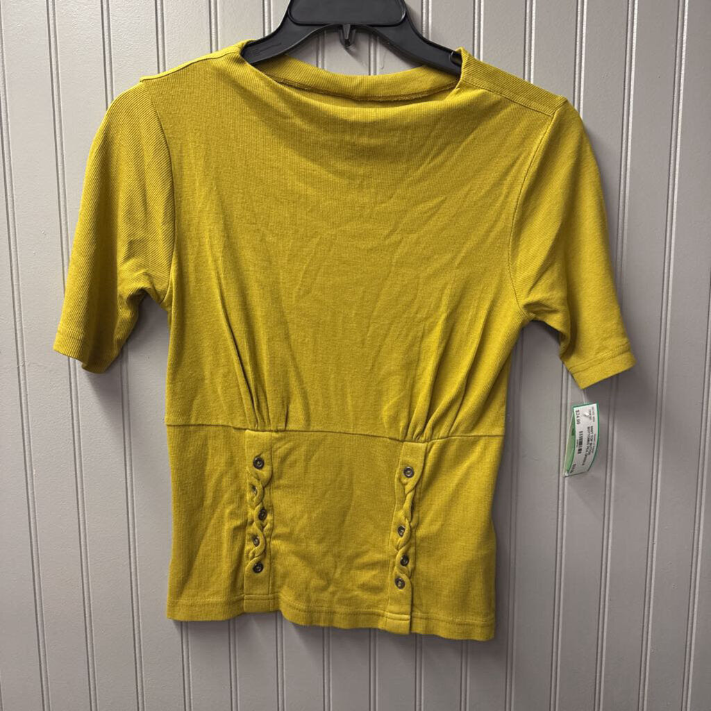 PILCRO,NWT TOP BUTTON BOTTOMED,PEA GREEN,M
